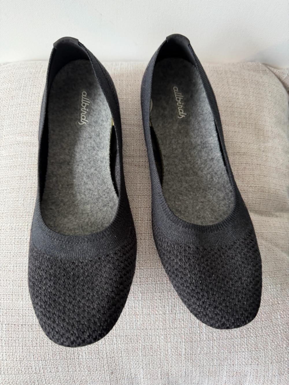 allbirds Womens charcoal Knit Ballet Flats - Picture 2 of 5